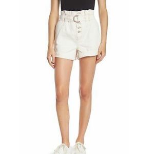 NWT Free People Cindy Utility Ecru Shorts